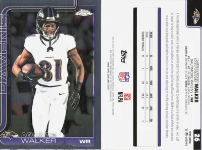Devontez Walker 2025 Topps Chrome