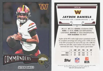 Jayden Daniels 2025 Topps Chrome