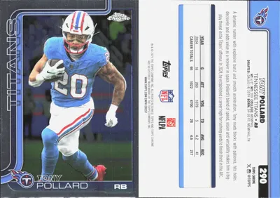 Tony Pollard 2025 Topps Chrome