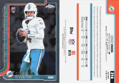 Quinn Ewers 2025 Topps Chrome