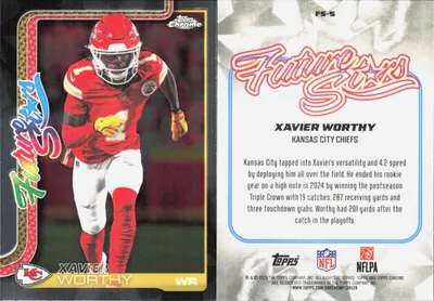 Xavier Worthy 2025 Topps Chrome