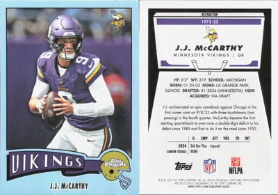 J.J. McCarthy 2025 Topps Chrome