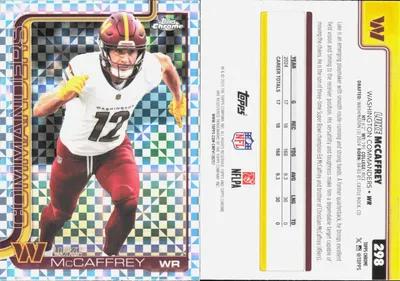 Luke McCaffrey 2025 Topps Chrome