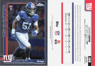 Abdul Carter 2025 Topps Chrome
