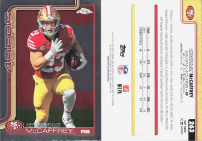 Christian McCaffrey 2025 Topps Chrome