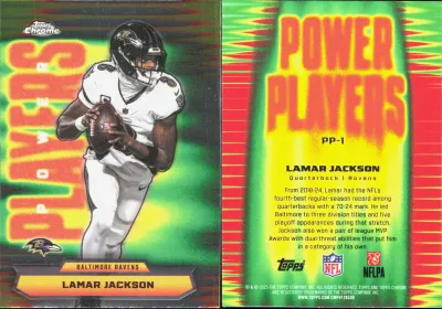 Lamar Jackson 2025 Topps Chrome