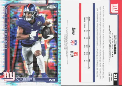 Malik Nabers 2025 Topps Chrome