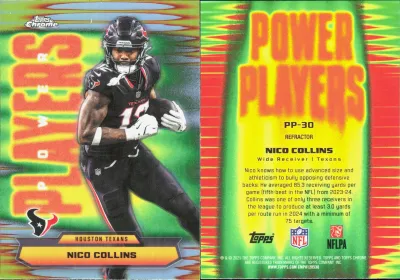 Nico Collins 2025 Topps Chrome