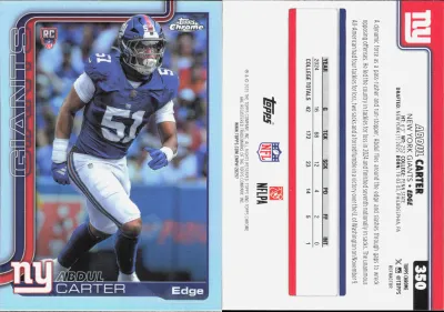 Abdul Carter 2025 Topps Chrome