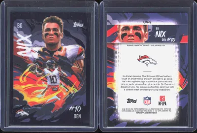 Bo Nix 2025 Topps Chrome