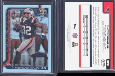 TreVeyon Henderson 2025 Topps Chrome
