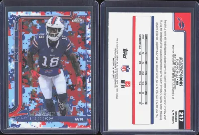Brandin Cooks — 2025 Topps Chrome Red White and Blue Refractor