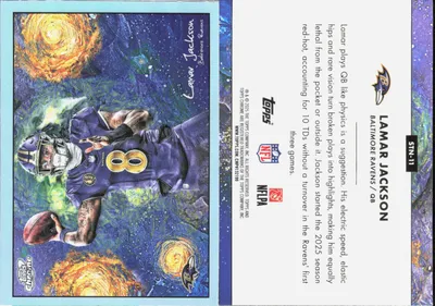 Lamar Jackson 2025 Topps Cosmic Chrome