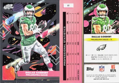 Dallas Goedert 2025 Topps Cosmic Chrome