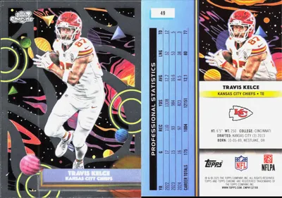 Travis Kelce 2025 Topps Cosmic Chrome