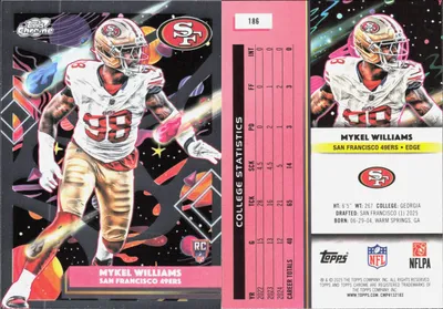 Mykel Williams 2025 Topps Cosmic Chrome