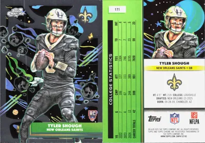 Tyler Shough 2025 Topps Cosmic Chrome