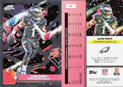 Jalen Hurts 2025 Topps Cosmic Chrome