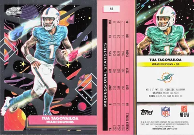 Tua Tagovailoa 2025 Topps Cosmic Chrome