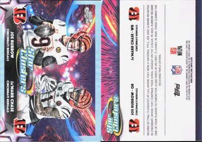 Joe Burrow 2025 Topps Cosmic Chrome
