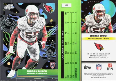 Jordan Burch 2025 Topps Cosmic Chrome