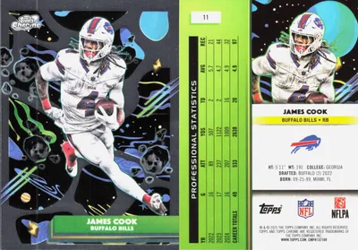 James Cook 2025 Topps Cosmic Chrome
