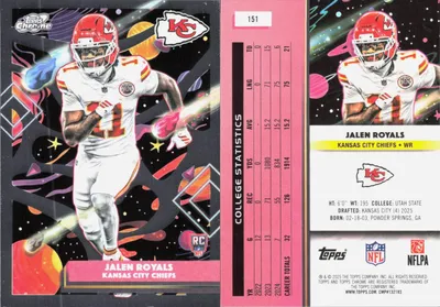 Jalen Royals 2025 Topps Cosmic Chrome
