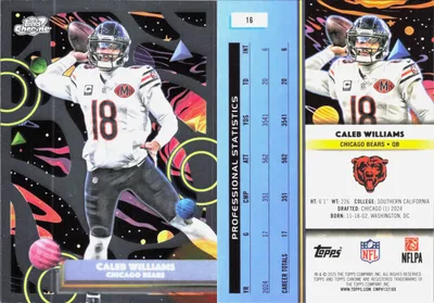 Caleb Williams 2025 Topps Cosmic Chrome