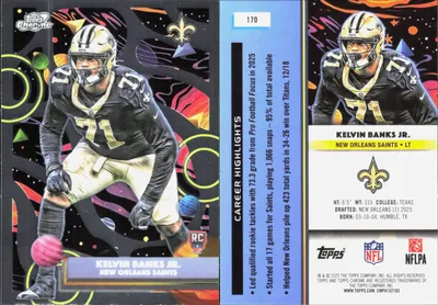 Kelvin Banks Jr. 2025 Topps Cosmic Chrome