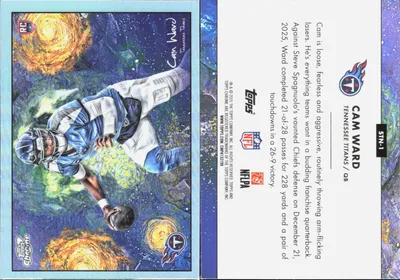 Cam Ward 2025 Topps Cosmic Chrome