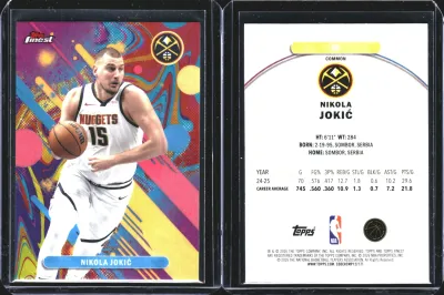 Nikola Jokić — 2025 Topps Finest Oil Spill Refractor