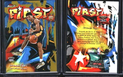Jeremiah Fears — 2025 Topps Finest Gold Refractor