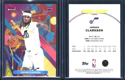 Jordan Clarkson — 2025 Topps Finest Oil Spill Refractor