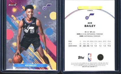 Ace Bailey — 2025 Topps Finest Base Common