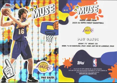Pau Gasol — 2025 Topps Finest X-Fractor