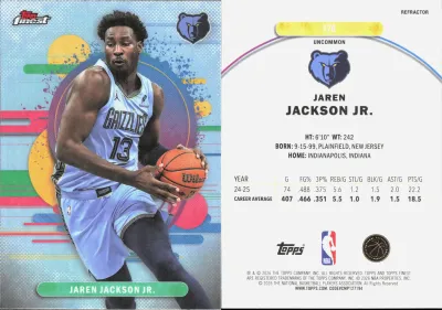 Jaren Jackson Jr. — 2025 Topps Finest Refractor