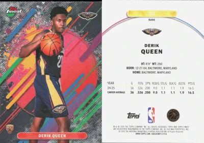 Derik Queen 2025 Topps Finest