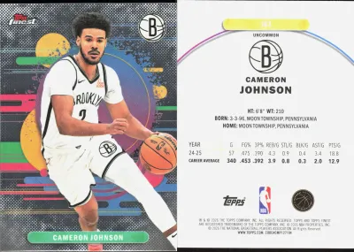 Cameron Johnson — 2025 Topps Finest Base Uncommon