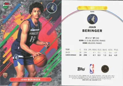 Joan Beringer 2025 Topps Finest