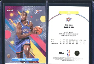 Thomas Sorber 2025 Topps Finest