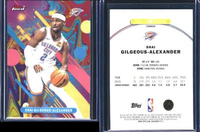 Shai Gilgeous-Alexander — 2025 Topps Finest Oil Spill Refractor