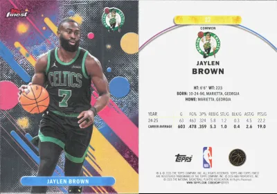 Jaylen Brown 2025 Topps Finest