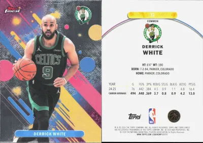 Derrick White — 2025 Topps Finest Base Common