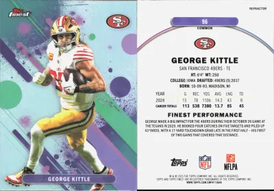 George Kittle 2025 Topps Finest