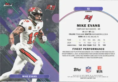Mike Evans 2025 Topps Finest