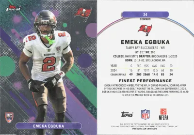 Emeka Egbuka 2025 Topps Finest