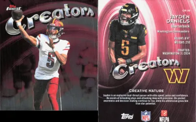 Jayden Daniels 2025 Topps Finest