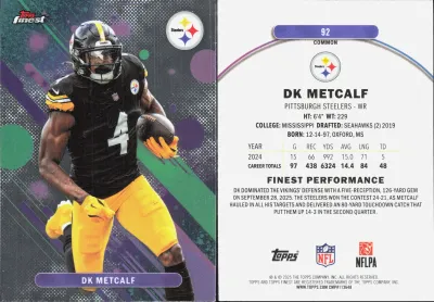 DK Metcalf 2025 Topps Finest