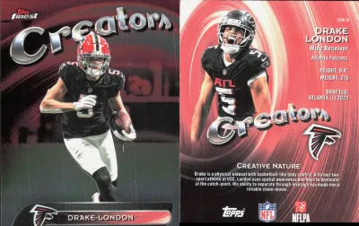 Drake London 2025 Topps Finest