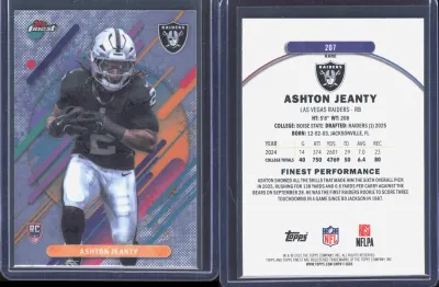 Ashton Jeanty 2025 Topps Finest